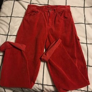 Red Corduroy Pants